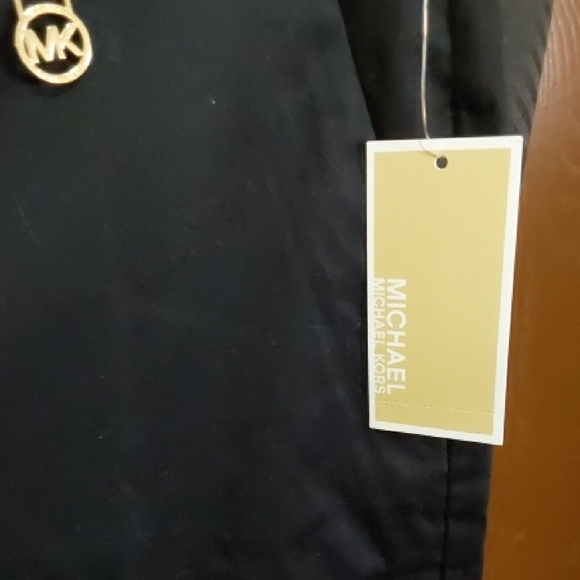 Michael Kors Black Trousers with Gold Accent - Picture 2 of 6